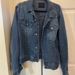 Sisley Denim Blue Women's Jean Jacket XL